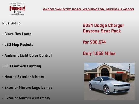 Used 2024 Dodge Charger Daytona Scat Pack w/ Plus Group AWD/4WD image 10