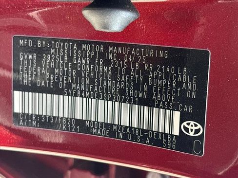 Certified 2025 Toyota Corolla LE FWD image 27