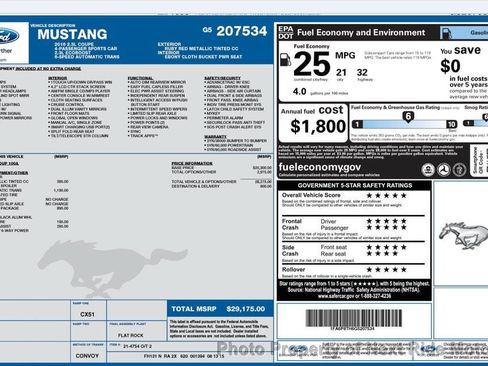 Used 2016 Ford Mustang Coupe w/ Wheel & Stripe Package RWD image 27