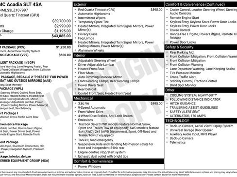 Used 2020 GMC Acadia SLT w/ Premium Package image 32