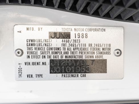 Used 1988 Toyota Supra -Super Low Mile Survivor Car, image 71