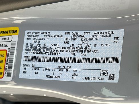 New 2026 Ford Ranger XLT RWD image 20