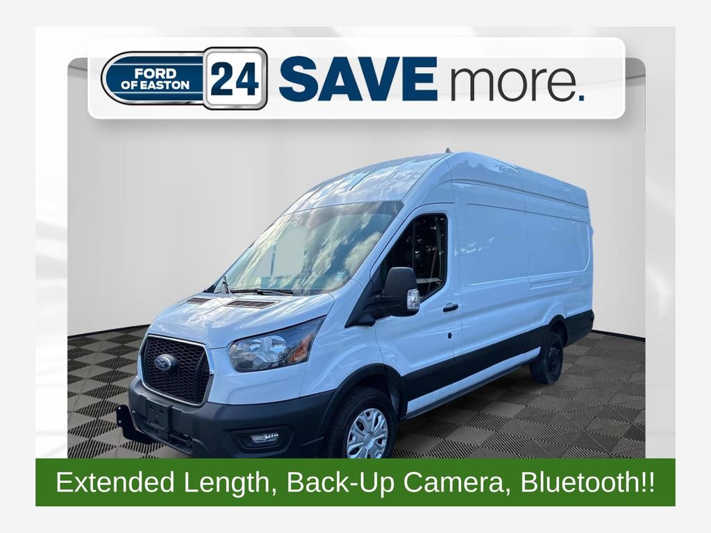 Certified 2024 Ford Transit 350 148 High Roof Extended w/ Exterior Upgrade Package RWD image 1