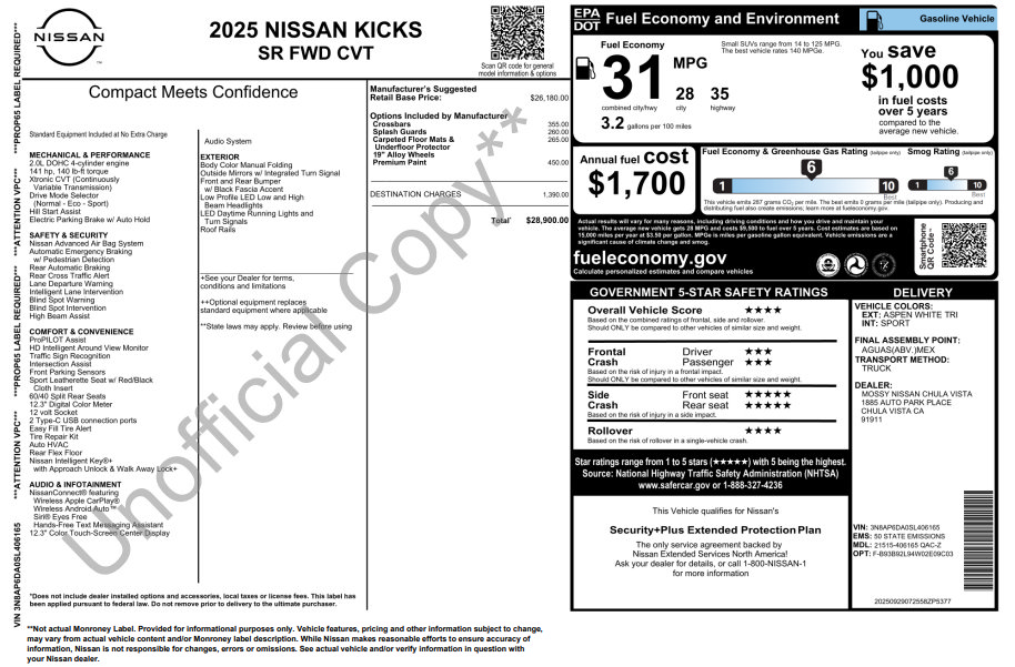 Used 2025 Nissan Kicks SR FWD image 3