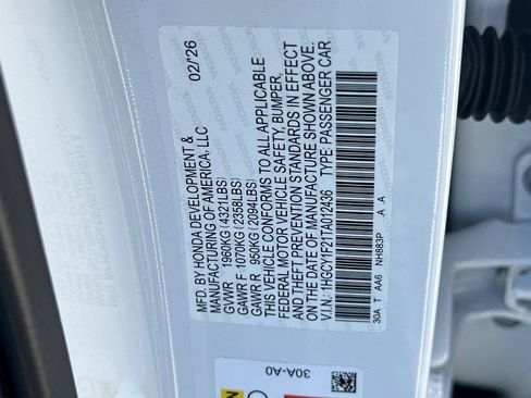 Certified 2026 Honda Accord LX image 27