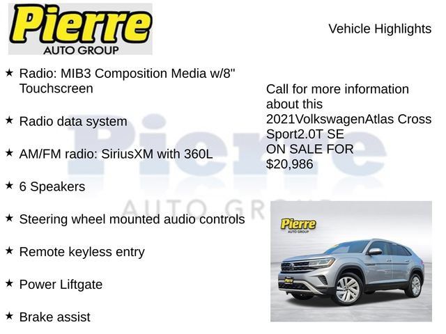 Used 2021 Volkswagen Atlas Cross Sport SE AWD/4WD image 7