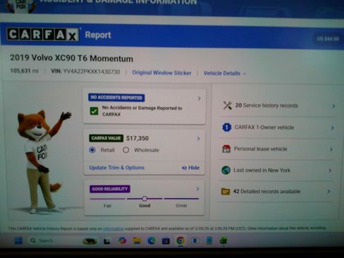 Used 2019 Volvo XC90 T6 Momentum image 4