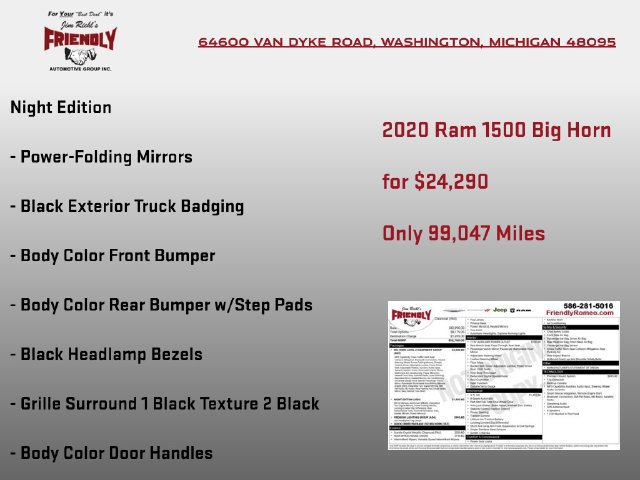 Used 2020 RAM 1500 Big Horn AWD/4WD image 8