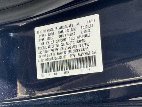Used 2017 Honda Accord EX image 35