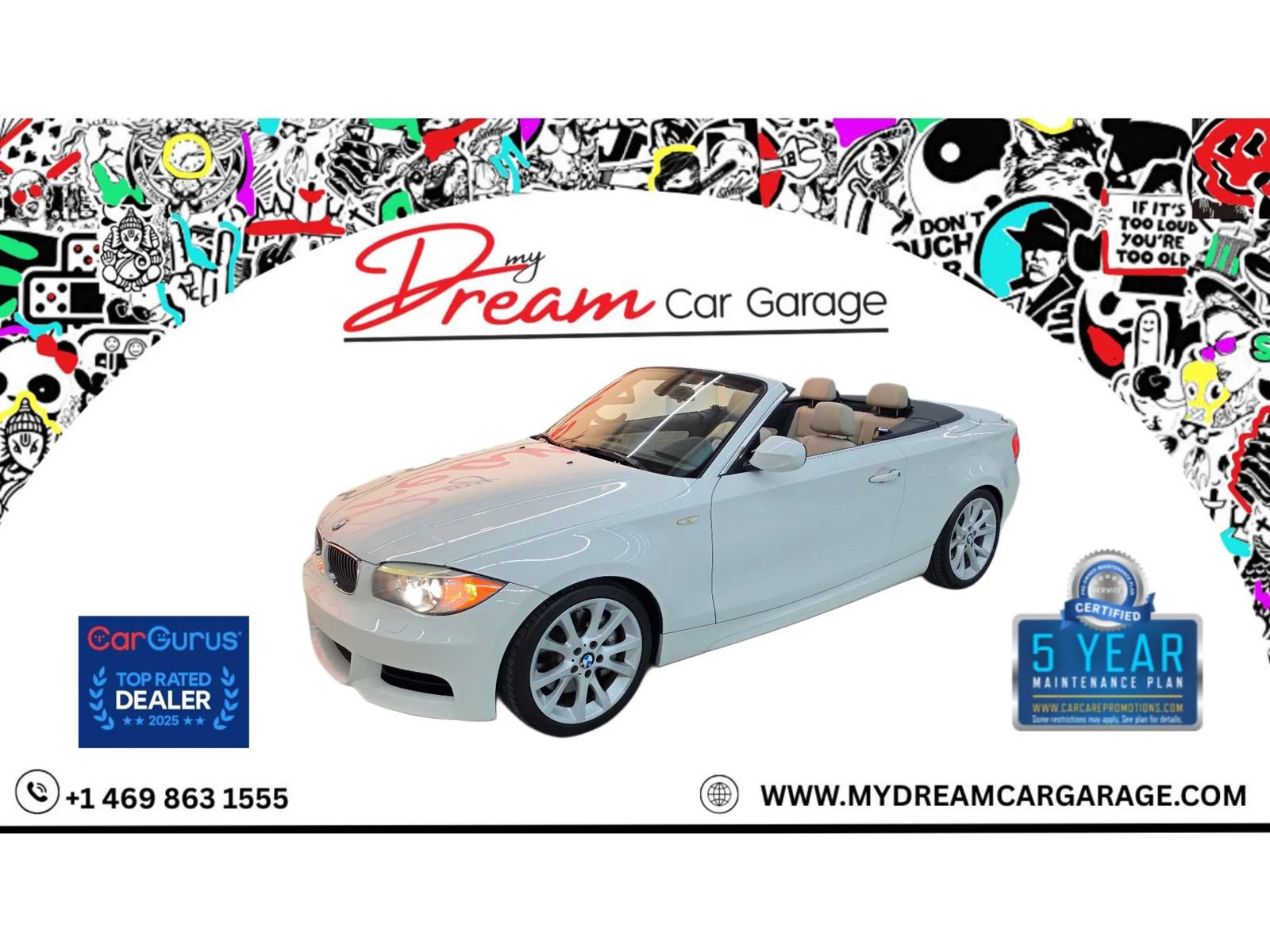 Used 2013 BMW 135i Convertible RWD image 1