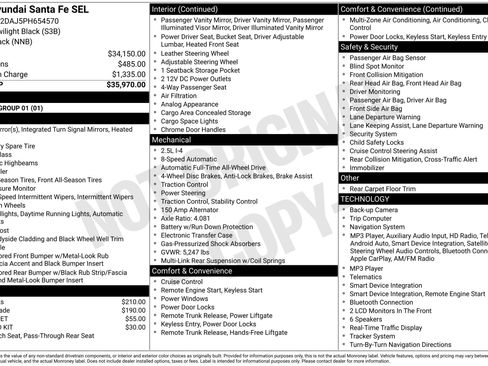 Certified 2023 Hyundai Santa Fe SEL AWD/4WD image 2