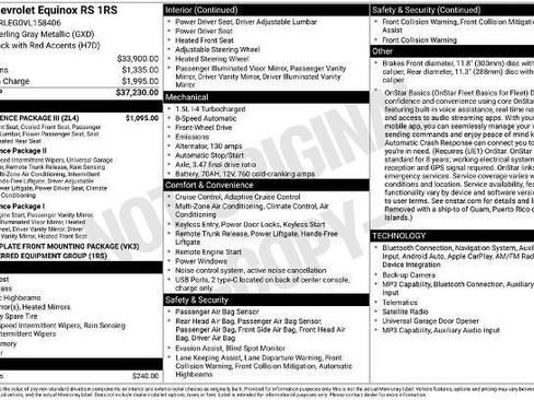 New 2027 Chevrolet Equinox RS w/ Convenience Package III FWD image 2