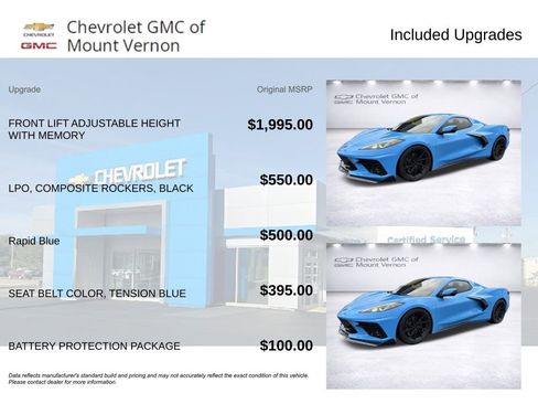 Used 2021 Chevrolet Corvette Stingray Premium Conv w/ Battery Protection Package image 6