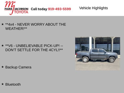 Used 2019 Toyota Tacoma SR w/ SR Convenience Package AWD/4WD image 5