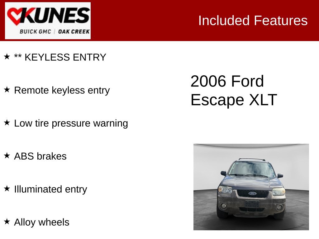 Used 2006 Ford Escape XLT FWD image 2