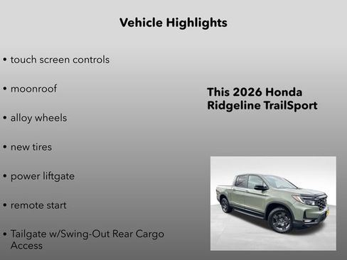 New 2026 Honda Ridgeline TrailSport image 15