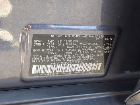 Used 2014 Subaru Outback 2.5i Limited image 33