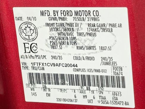 Used 2010 Ford F150 Lariat RWD image 45