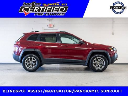 Certified 2021 Jeep Cherokee Trailhawk w/ Sun, Sound & Nav Group image 1