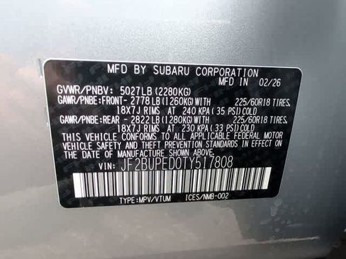 New 2026 Subaru Outback Touring AWD/4WD image 36