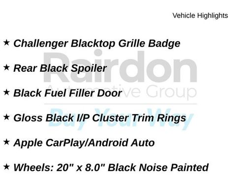 Used 2020 Dodge Challenger SXT w/ Blacktop Package RWD image 32