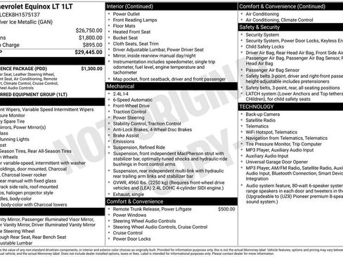 Used 2017 Chevrolet Equinox LT w/ Convenience Package FWD image 10