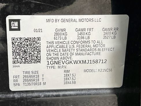 Used 2021 Chevrolet Traverse LT w/ LPO, Floor Liner Package AWD/4WD image 38
