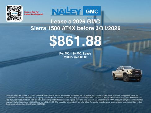 New 2026 GMC Sierra 1500 AT4X image 3