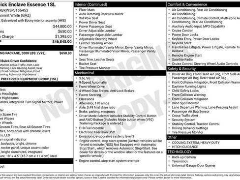 Used 2023 Buick Enclave Essence w/ Trailering Package, 5000 lbs. FWD image 6