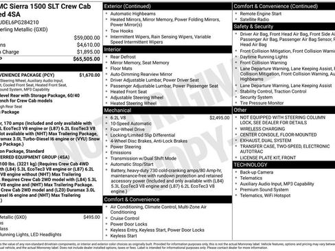 Used 2023 GMC Sierra 1500 SLT w/ SLT Convenience Package AWD/4WD image 35