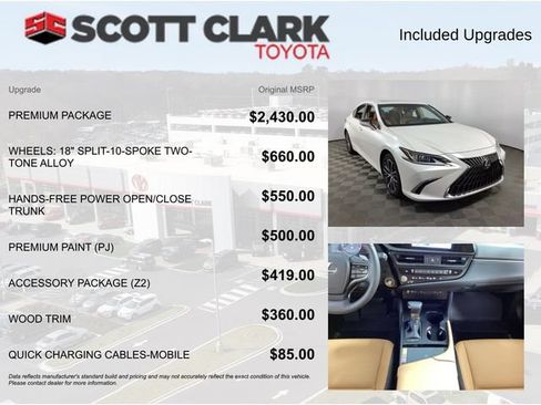 Used 2025 Lexus ES 350 w/ Premium Package FWD image 8
