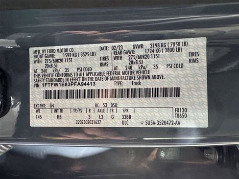Certified 2023 Ford F150 Lariat w/ Trailer Tow Package AWD/4WD image 37
