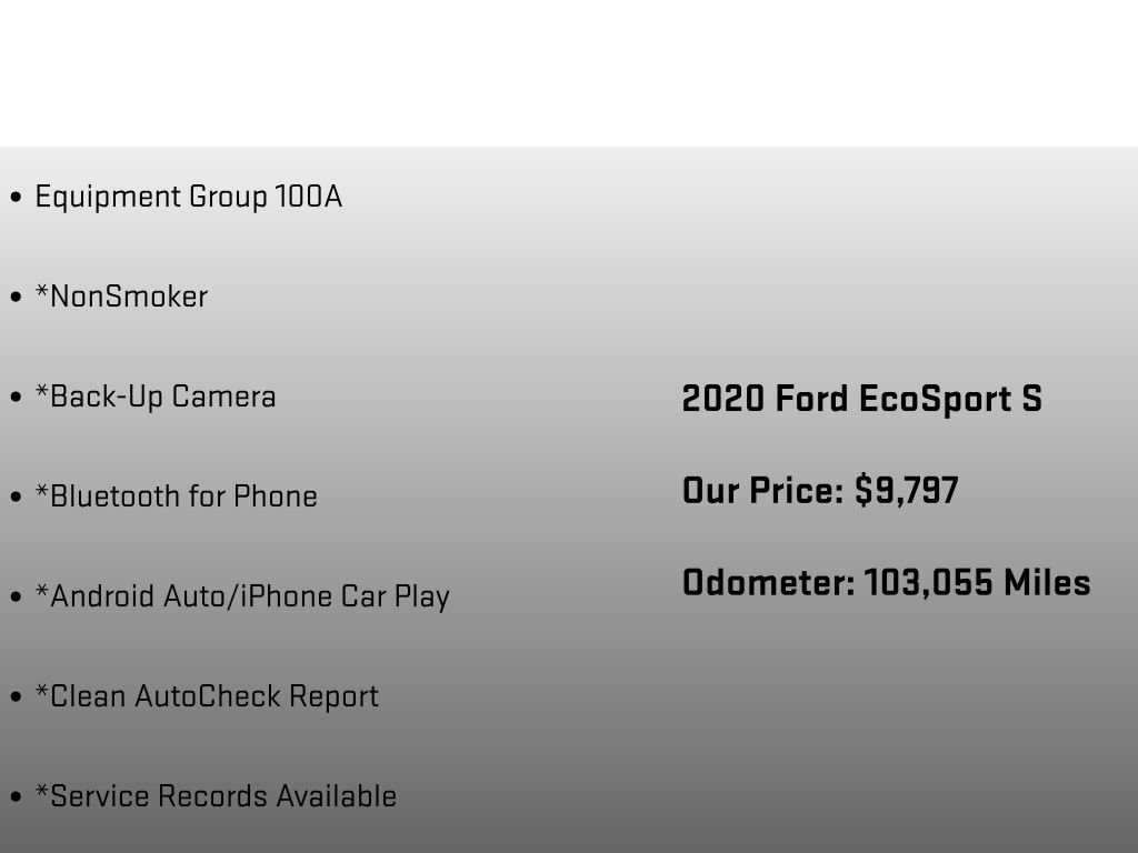 Used 2020 Ford EcoSport S AWD/4WD image 6
