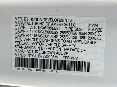 Certified 2025 Honda Pilot Elite image 15