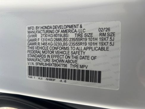 New 2026 Honda Odyssey Elite image 35
