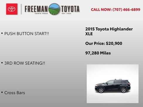 Used 2015 Toyota Highlander XLE AWD/4WD image 9