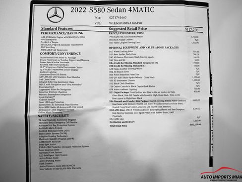 Used 2022 Mercedes-Benz S 580 4MATIC Sedan image 86