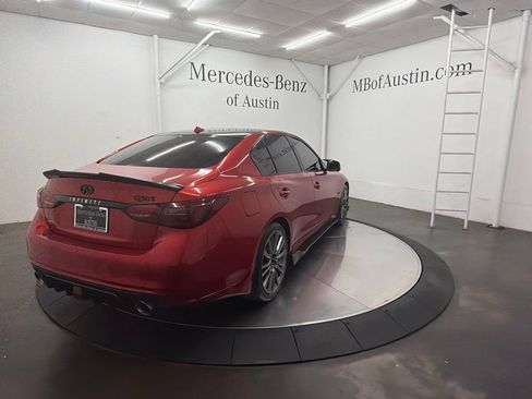 Used 2019 INFINITI Q50 Red Sport 400 w/ Sensory Package RWD image 7
