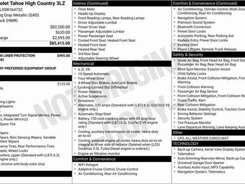 Used 2025 Chevrolet Tahoe High Country image 3