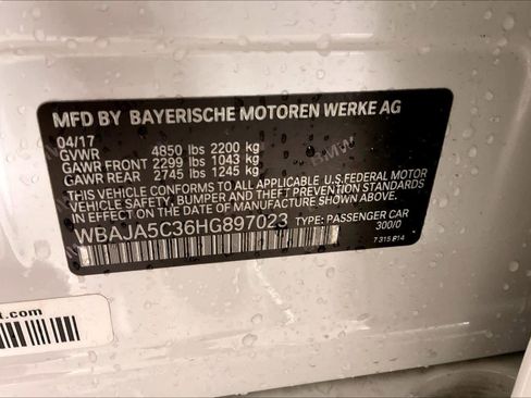 Used 2017 BMW 530i RWD image 35