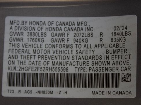 Used 2024 Honda Civic Sport image 25