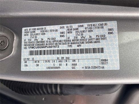 Used 2023 Ford Escape Active w/ Tech Pack #1 image 57