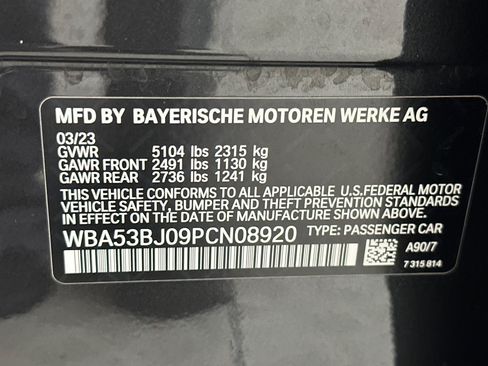 Certified 2023 BMW 540i w/ Premium Package RWD image 20