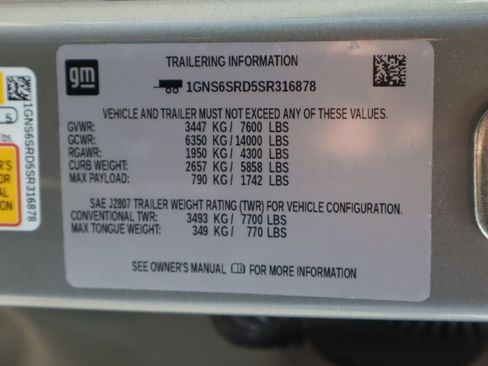 Certified 2025 Chevrolet Tahoe Premier AWD/4WD image 53