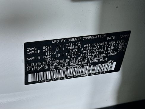 Used 2024 Subaru Outback Touring XT AWD/4WD image 12