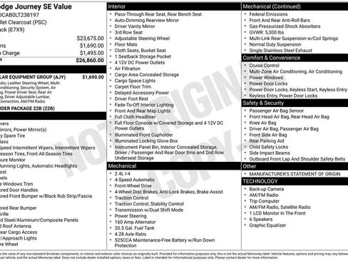 Used 2020 Dodge Journey SE w/ SE Popular Equipment Group FWD image 22