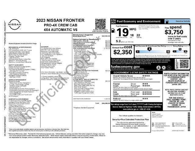 Certified 2023 Nissan Frontier PRO-4X w/ Pro Convenience Package AWD/4WD image 23