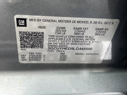 Used 2020 Chevrolet Silverado 1500 High Country w/ Technology Package image 35