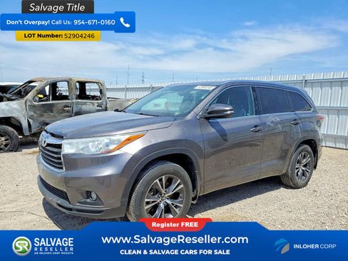 Used 2016 Toyota Highlander XLE AWD/4WD image 1
