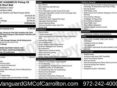 New 2025 GMC Hummer EV 3X w/ LPO, Sport Package image 8